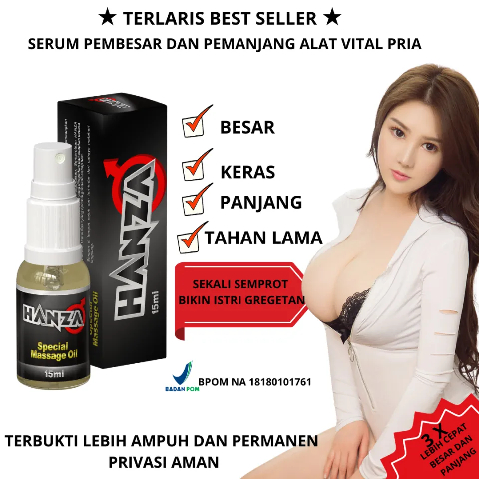 HANZA SPRAY AMPUH obat pembesar peniis venis alat vita vitarain kelamin  klamin kelamain kemaluan laki laki