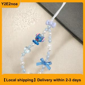 【Local shipping】 Cute Stitch Mobile Phone Lanyard Outdoor Anti-lost Hanging Rope Keychain Phone Chain For Key Bag Camera Earphone Pendant