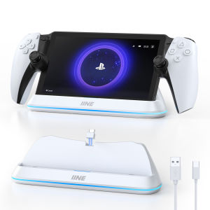 IINE Charging Stationfor Playstation Portal / Type-C Contact Charging & Triple Protection for Safety Charging
