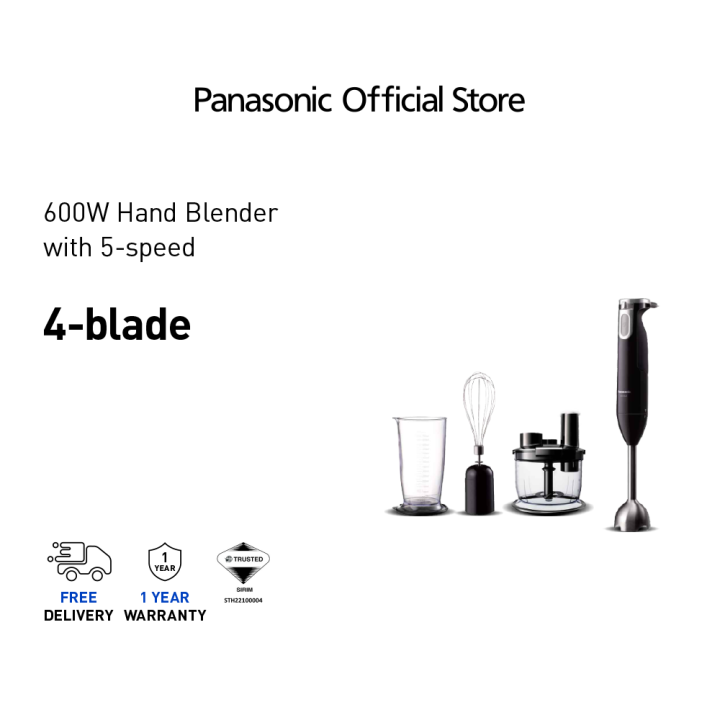 PANASONIC MXSS40 Hand Blender 600W 5 Speed MXSS40BSK Stainless Steel