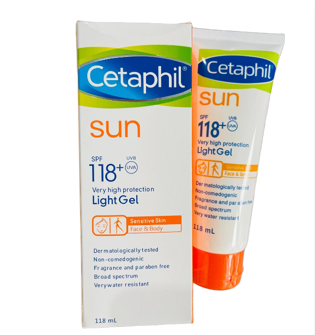 Cetaphil Sunblock SPF 118+ Light Gel (Face & Body) 118ml