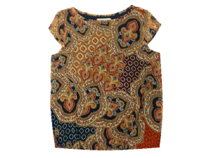 Áo kiểu công sở  Liz Claiborne tay ngắn kiểu dáng trẻ trung chất liệu áo von cao cấp của Indonesia