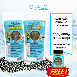 [TWIN PACK] OHALO Organic Chia Seed (300g) | 奇亚籽
