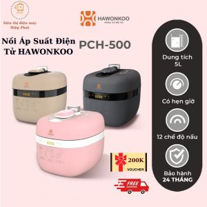 Nồi Áp Suất Điện Tử HAWONKOO PCH-500 5L Hàng Chính Hãng Bảo Hành 12 Tháng - Thương Hiệu Hàn Quốc