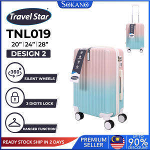 SOKANO Travel Star TNL019 PC Polycarbonate Colorful Hard Case Travel Elegant Hardcase Luggage Hard Case Luggage Bagasi