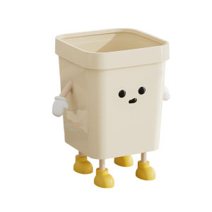 【LonlyDance】ถังขยะ สะดวกต่อการใช้งาน ถังขยะมินิมอลพลาสติกทรงสี่เหลี่ยม วัสดุ PP ทนทาน ความจุขนาดใหญ่ มี 3 ขนาดให้เลือก