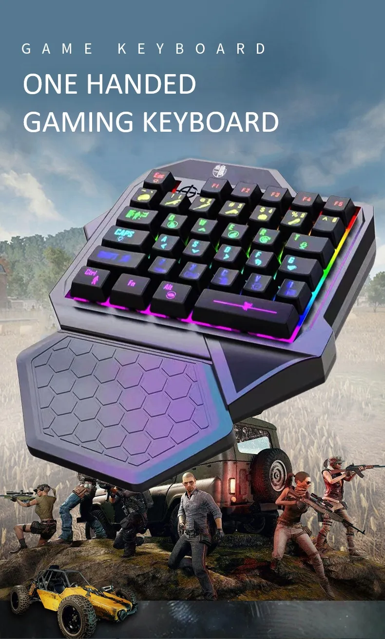 One-Handed RGB Gaming Keyboard 1 <div class="pdp-common-seo-highlights-item"> <ul> <li class="pdp-common-seo-highlights-item-text">The Forev One Handed Gaming RGB Keyboard is designed for gamers seeking precision and efficiency.</li> <li class="pdp-common-seo-highlights-item-text">Its compact layout allows for easy maneuverability, making it ideal for fast-paced gaming sessions.</li> <li class="pdp-common-seo-highlights-item-text">With customizable RGB lighting, users can personalize their setup for an immersive experience.</li> <li class="pdp-common-seo-highlights-item-text">The ergonomic design ensures comfort during long hours of play, reducing strain on the wrist.</li> <li class="pdp-common-seo-highlights-item-text">Compatible with various gaming systems, this keyboard is perfect for both casual and competitive gamers alike.</li> </ul> </div>