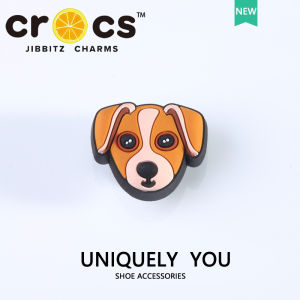 Jibbitz cross Shoe Buckle Cute Cartoon Dog Chow Chow Doted Dog clog Shoes Accessories