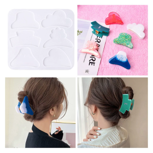 Hairpin Grasping Clip UV Epoxy Mold Hair Pin Silicone Mould DIY Crafts