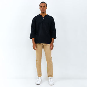 Promo! Baju Koko Pria Amir - Toraformen Kemeja Kurta Polos Linen Toramen Atasan Pria