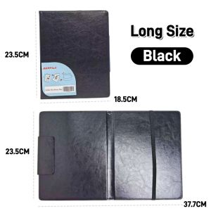 Long Clipboard with Magnetic Clip 360° Foldable Clipboard Paper Organizers Waterproof Leather