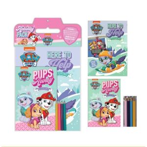 Paw Patrol Activity Pack for Kids with Colouring Book Activity Book & Colour Pencils