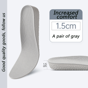 Height Increase Insoles Arch Support Cushion Shoe Lifter Pad Taller High Heel Insert 1.5/2.5/3.5cm