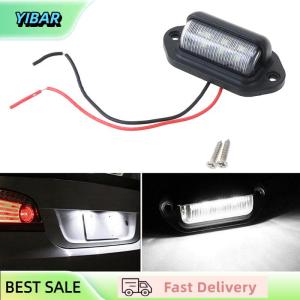 YIBAR 1Pc Waterproof 6 LED 12V License Plate Light Car Boat Truck Trailer Step Lamp