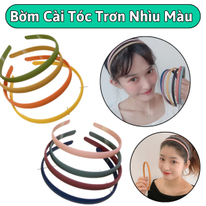 Bờm cài tóc trơn đơn giản thời trang cho nữ (bản 6mm) - nhìu màu sắc.Bền đẹp.