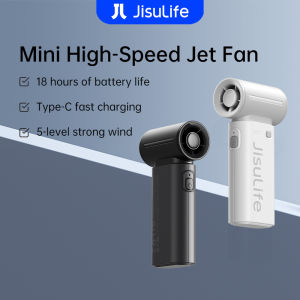 JisuLife Handheld Fan 9/9S Portable 5000mAh Battery Up to 22h Fashionable Suitable for Summer Outdoor Travel Concerts Strong Wind Cooling Turbo Mini Pocket Fan