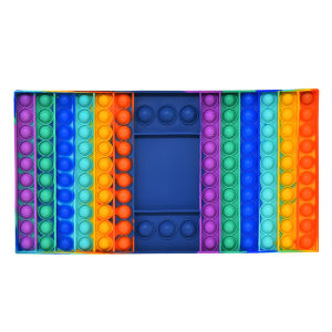 Big Push Bubble Popper Fidget Sensory Pop เกมของเล่น Rainbow ของเล่นเล่นกับเพื่อน