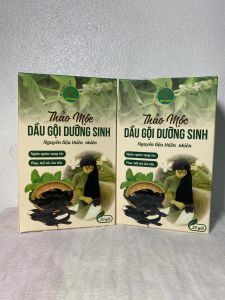 Dầu gội dưỡng sinh Bảo Khang (hộp 20 gói) dầu gội bồ kết ngăn rụng tóc phục hồi tóc hư tổn