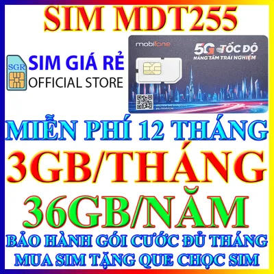 Sim 4G trọn gói 1 năm không nạp tiền Sim 4G trọn gói 12 tháng Sim 4G Mobifone 12MDT50 12FD50 21G12 12MAX60 MDT250A MDT250 MDT255 Shop Sim Giá Rẻ - FREESHIP - CHƯA KÍCH HOẠT.