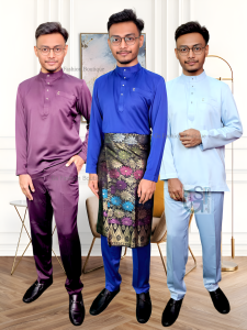 (Free Butang) Full Set baju malayu shirt for men traditional casual short sleeve S-XXL in 10 colors