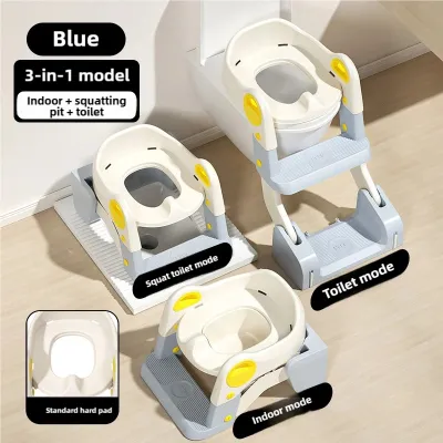 Childrens Toilet Ladder Foldable Baby Toilet Seat Assistance Baby Armrests Toilet Ladder Household Potty Training Seat