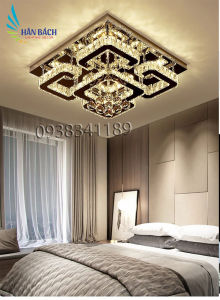 [VỪA RẺ - VỪA ĐẸP] Đèn ốp tràn đèn mâm pha lê cao cấp phòng ngủ phòng khách - 3 chế độ sáng