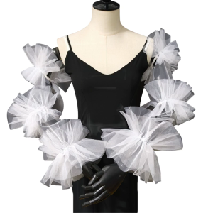 Bridal Sheer Wedding Tay Áo Cánh Tay Bìa Cho Cô Dâu Giả Tay Áo Vải Tuyn Cho Chơi Trang Phục Phụ Nữ áo cưới Tay Áo