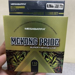 Dây Nylon Megabarra Mekong Pride Super Fishing Line cắt nước nhanh chịu tải cao