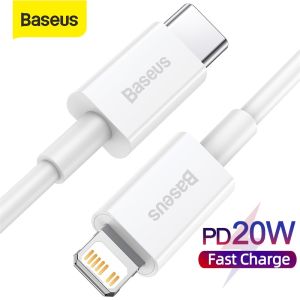 【PD 20W】Baseus Fast Charging USB C Cable for iPhone 14 13 Pro Max 12 11 Data Charging USB Cable for iPhone 11Pro iPad Air Pro Type C Wire Code