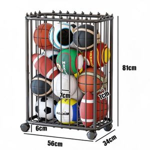 Sacesr Simple Basketball Storage Racks Ball Finishing Rack Removable Lightweight Storage Holders Indoor Organization Accessories 9H4B3