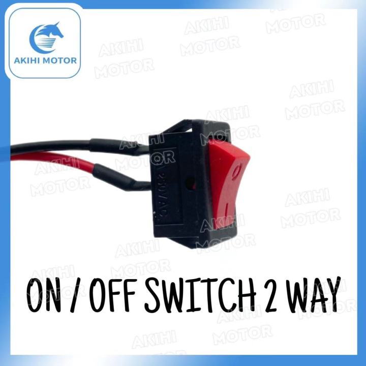 [AKIHI MOTOR] MOTORCYCLE ON/OFF SWITCH W/WIRE (2 WAY) | Lazada PH