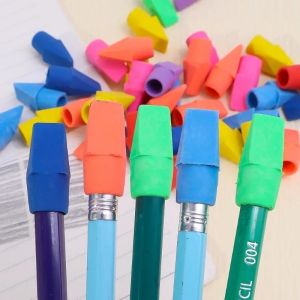 20/40Pcs Pencil Erasers Pencil Nib Cap Pen Top Protector Cute Student Painting Correction Stationery