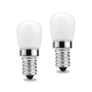 ZEEMIN  Christmas and Halloween gifts2pcs LED Fridge Light Bulb E14 3W Refrigerator Corn bulb AC 220V Mini Lamp Bulb Milky White 3000K 6000K Replace Halogen Lights