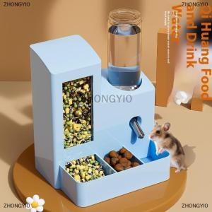 [COD] ZHONGYI0 2-in-1 tự động hamster tự động trung chuyển nước quả đa chức năng vật nuôi nhỏ uống và cho ăn thực phẩm container