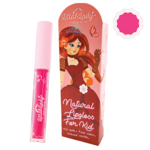 Littal Lady ลิปกลอสเด็ก ออแกนิค อ่อนโยนขั้นสุด ไม่มีส่วนผสมของสัตว์ ปลอดสารพิษ ผ่านการรับรองจากแพทย์ผิวหนัง เครื่องสำอางเด็ก ชุดแต่งหน้า