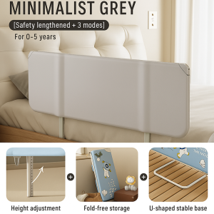 Orzbow Baby Safety Bed Guard Bed Fence Anti-Fall Bed Guard Bed Fence Gate Rail for Baby Queen King Size Foldable
