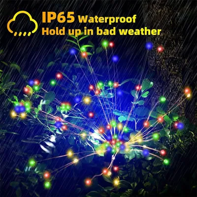 Đèn năng lượng mặt trời 120 / 90 led hình pháo hoa trang trí ngoài sân vườn bãi cỏ không thấm nước-DIY