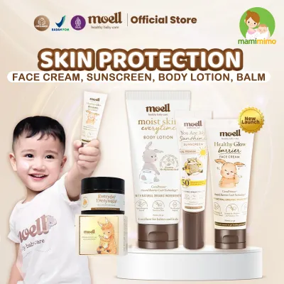 Moell Paket Perawatan New Born Baby Skincare Protection Hair Care Penumbuh Rambut Perlengkapan Mandi