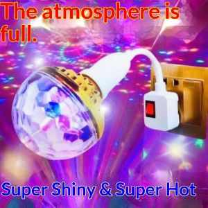 Laz nigori đầy màu sắc Disco xoay bóng đèn flash bóng LED cho tiệc KTV chiếu sáng sân khấu siêu sáng bầu không khí đèn