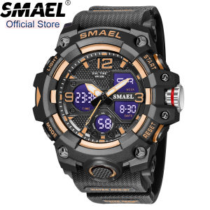 SMAEL Top Brand Luxury Mens Watches Sport Fashion Military Watch LED Dual Display Chronograph Casual Date Waterproof Men Watch
