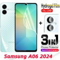 Samsung A06ไฮโดรเจล2024คลุมทั้งหมด SamsungA06กาแล็คซี่ฟิล์มสำหรับ Samsung A06 A16 A06s A56 A36 A26 06 5G 4G ด้านหน้ากล้องมองหลังป้องกันหน้าจอแบบอ่อน Samsung. 