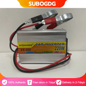 🔝Original+ 24 hours delivery✅ Power Inverter DC 12V to AC 220V Fully automatic solar current conversion Modified Sine Wave Inverter High Frequency with 2.4A Dual USB Port as A Emergency Equipment for Car Travel Fishing Outdoor