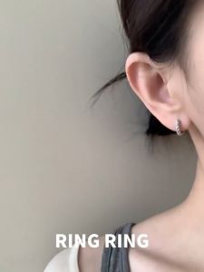 Anting Perak 10mm Silver Hoop Earrings Minimalist Fashion Jewelry Elegant Luxury Women Accessories