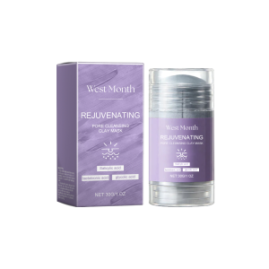 West Month Pore-Cleansing Mud Mask Stick - Solid Apply Mask for Blackhead Removal Oil Control Deep Cleansing Portable Mud Mask