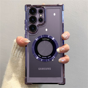 For Magsafe Plating Magnetic Phone Cases For Samsung Galaxy S26 S25 S24 S23 S22 Ultra S21 Plus S21 FE Case Wireless Charge Cover