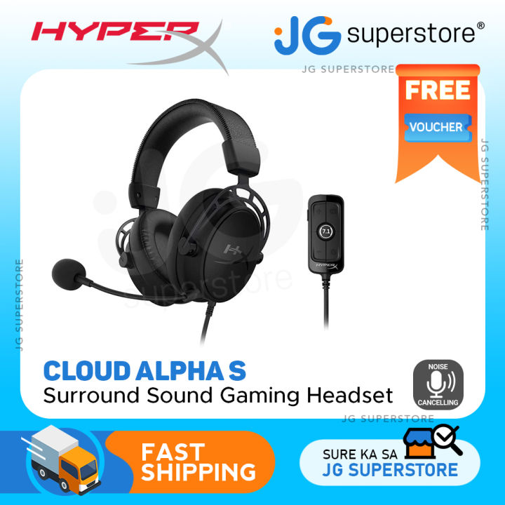HyperX HX-HSCAS-BK/WW Cloud Alpha S PC Gaming Headset, - Main Image