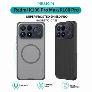 NILLKIN Magnetic Case For Redmi K100 Pro Max Anti-Fingerprint Shockproof Built-in Magnet CA4002