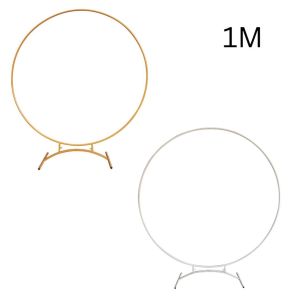 Wedding Background  Bracket Metal Balloon 1m 1.5m 2m 2.4m Circle Arch Backdrop Frame Decor