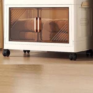 HANGDIAN(จัดส่งฟรีทั้งร้าน) กล่องเก็บของ ประหยัดพื้นที่ ติดตั้งง่าย ตู้เก็บของความจุขนาดใหญ่ ประตูคู่ ตู้เก็บของพับได้ เสื้อผ้า ของเล่น กล่องเก็บของแบบพับได้ ตู้เก็บของหลายชั้น ที่เก็บข้อมูลแบบถอดได้