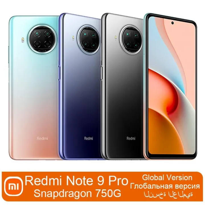 Used phone Xiaomi Redmi Note 9 Pro Smartphone 5G 95% New Snapdragon 750G Octa Core Global 108MP Quad Camera 4820mAh Battery